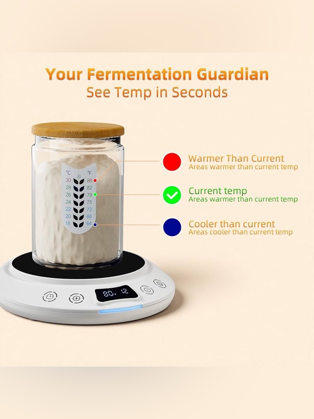 Electric Sourdough Starter & Warmer (Plug-In) - White - Picture 8 of 16